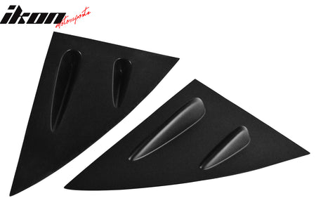 Fits 14-19 Benz W117 C117 CLS-Class 4-Door Matte Black Side Window Louvers Cover