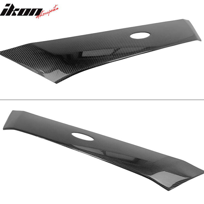 Fits 18-20 Ford Focus Hatchback Carbon Fiber CF Front Upper Grille Molding Trim