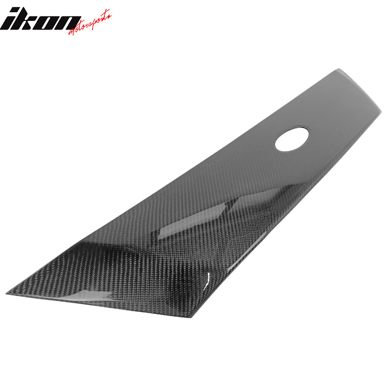 Fits 18-20 Ford Focus Hatchback Carbon Fiber CF Front Upper Grille Molding Trim