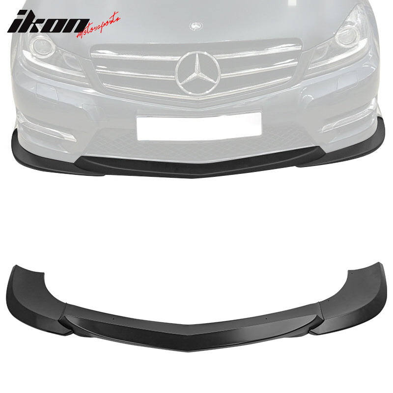 2012-2014 Benz W204 C Class GH Style 3PCS Unpainted Front Bumper Lip