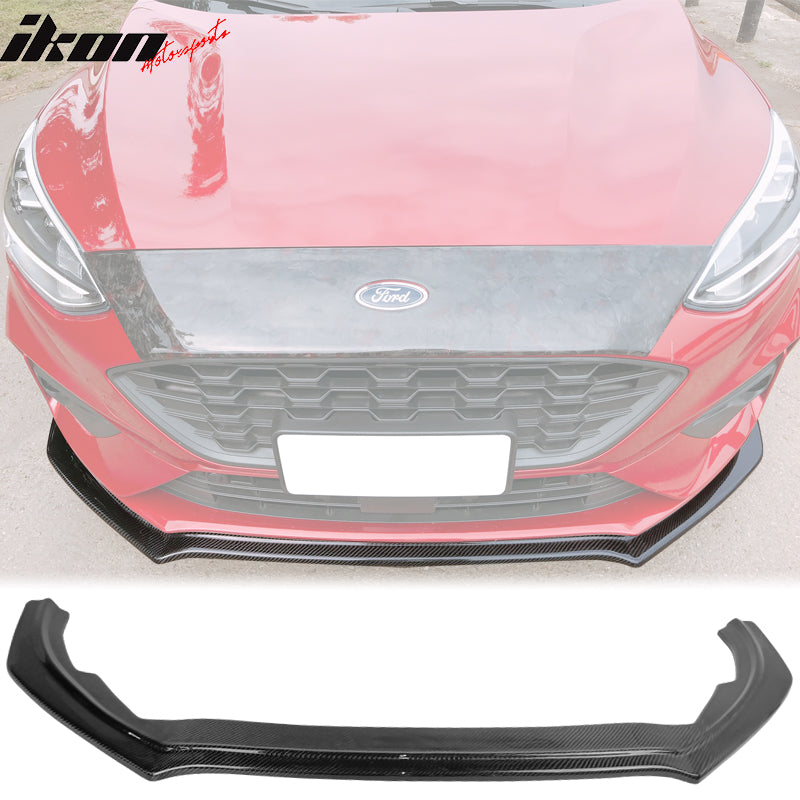 2018-2020 Ford Focus Hatchback V Front Bumper Lip - Real Carbon Fiber