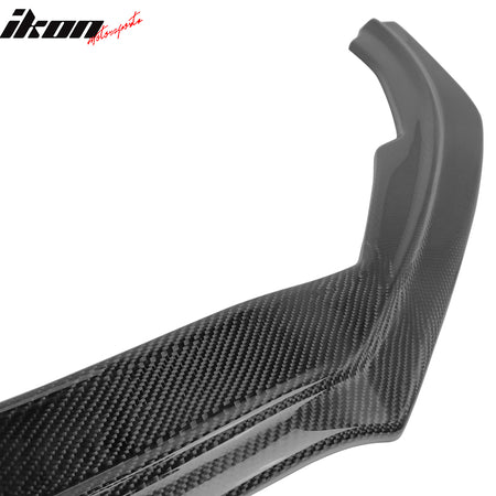 Fits 18-20 Ford Focus Hatchback V Style Front Bumper Lip - Real Carbon Fiber