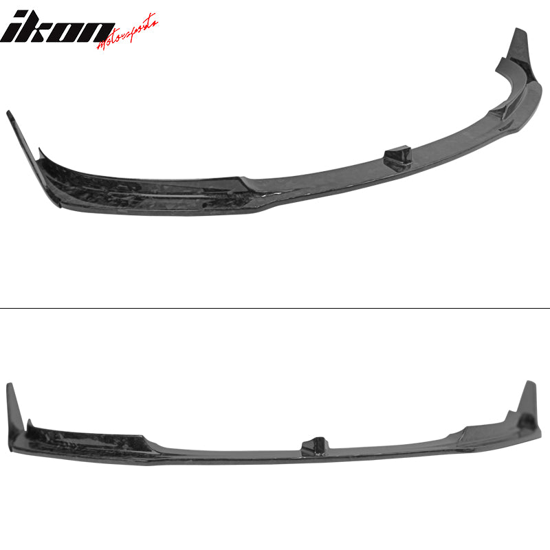 Fits 17-23 Tesla Model 3 V Style Front Bumper Lip 3PC - Forged Carbon Fiber