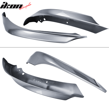 For 09-12 BMW E90 3-Series OE Style Front Bumper Lip Splitters Painted #A52 Gray