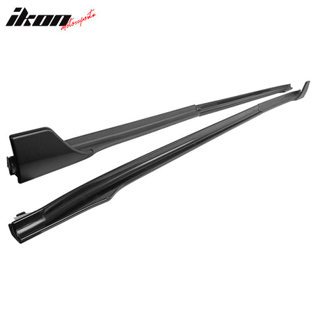 Fits 17-23 Tesla Model 3 V Style 6PCS Side Skirts Extension Panel PP Matte Black