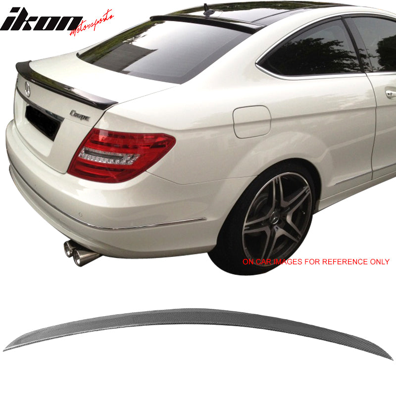 Fits 12-15 Benz C-Class W204 C204 Coupe AMG Style Trunk Spoiler Carbon Fiber CF Ikon Motorsports Fits 12-15 Benz C-Class W204 C204 Coupe AMG Style Trunk Spoiler Carbon Fiber CF Ikon Motorsports