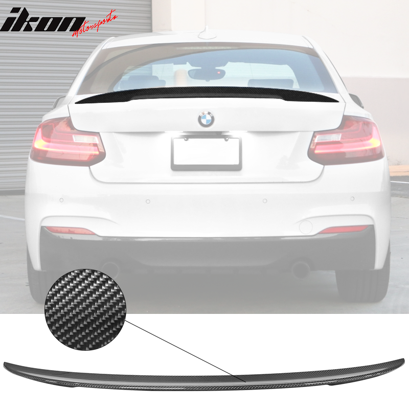 2014-2021 BMW F22 High Kick P Style Trunk Spoiler Wing Carbon Fiber