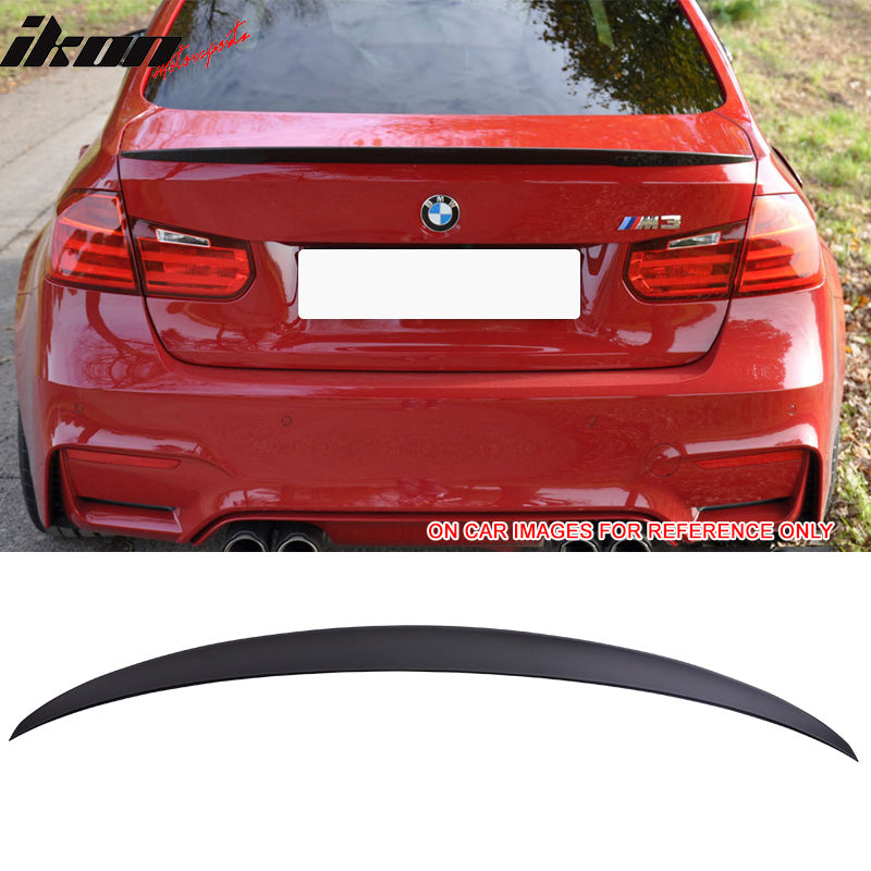 2012-2018 BMW 3-Series F30 Performance #668 Black Trunk Spoiler ABS