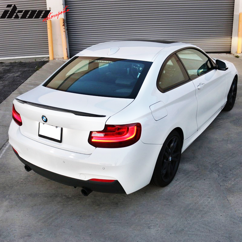 IKON MOTORSPORTS, Trunk Spoiler Compatible With 2014-2021 BMW F22, High  Kick Performance Style Trunk Spoiler Wing Unpainted ABS – Ikon Motorsports