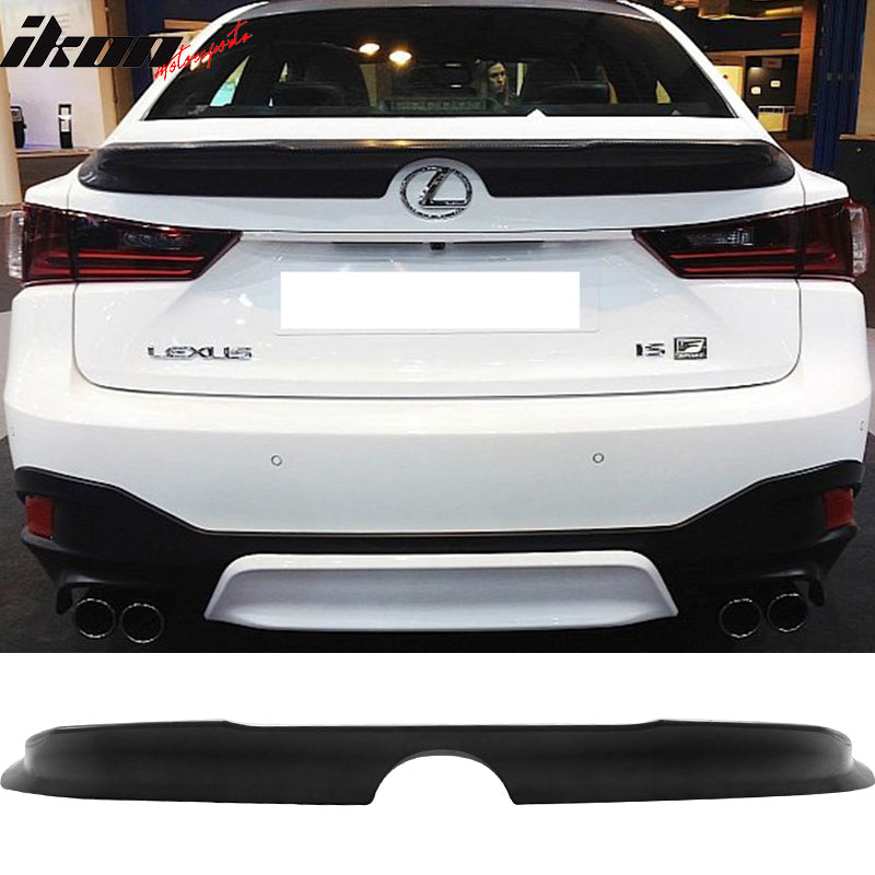 Pre-painted Trunk Spoiler Compatible With 2014-2020 Lexus IS200t IS350 IS250, ABS Rear Wing Lid by IKON MOTORSPORTS, 2015