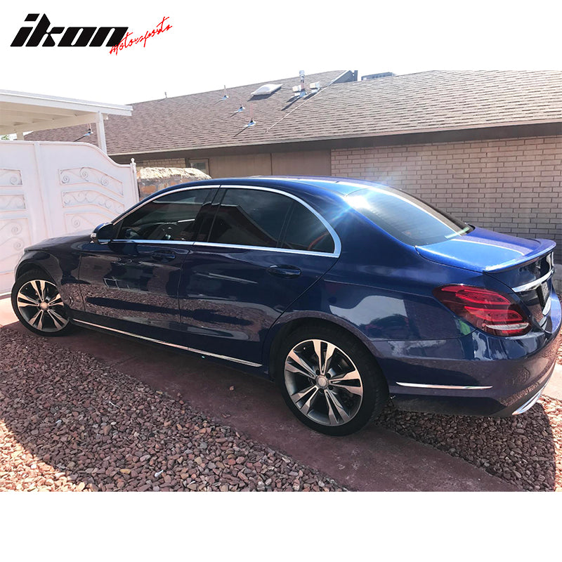 Compatible With 2015-2020 Benz W205 C Class 4Dr 4Door AMG Style ABS Trunk Spoiler