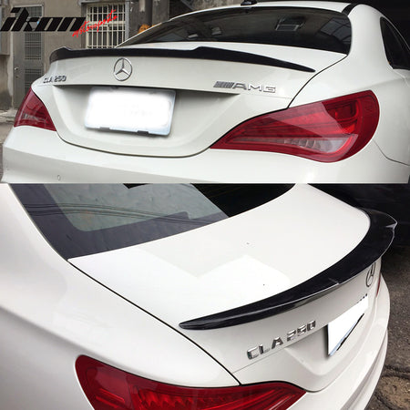 Fits 14-17 Benz C117 CLA Class Sedan 4Dr V Style Trunk Spoiler Wing - ABS