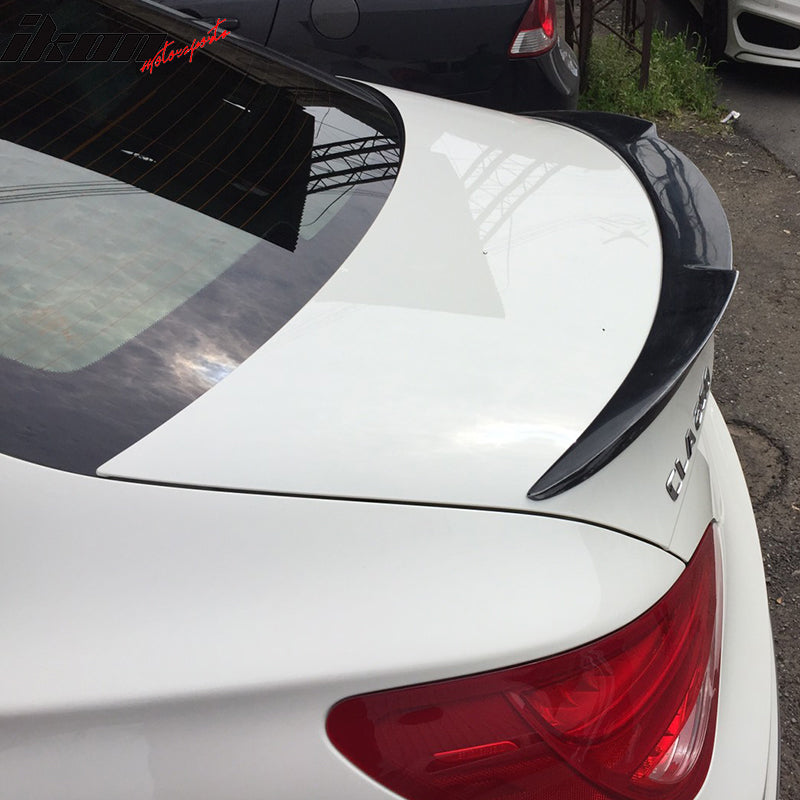 Fits 14-17 Benz C117 CLA Class Sedan 4Dr V Style Trunk Spoiler Wing - ABS