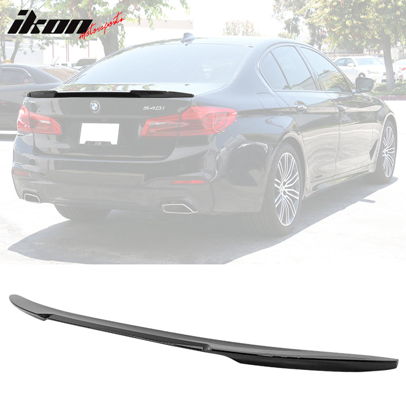 IKON MOTORSPORTS, Trunk Spoiler Compatible With 2017-2023 BMW 5