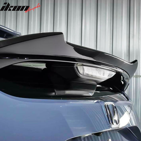 Fits 17-21 Honda Civic 10th 5Dr Hatchback V Style ABS Trunk Spoiler Roof Wing