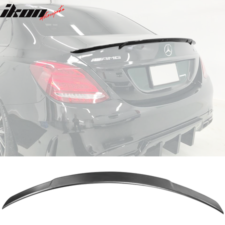 Fits 15-20 Benz W205 Sedan 4-Door B Style Trunk Spoiler - ABS