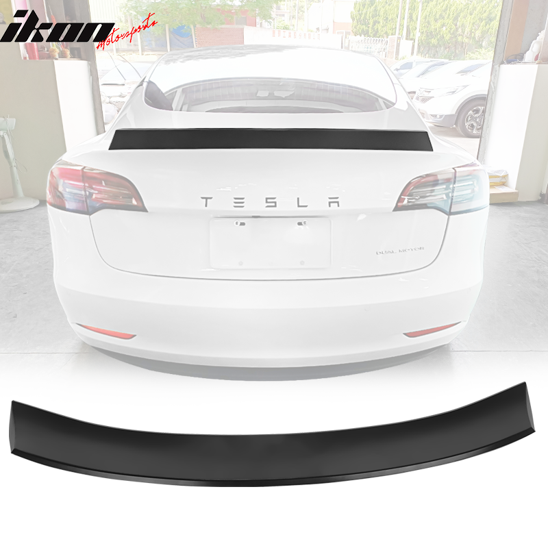 2017-2023 Tesla Model 3 Painted Color ABS Rear Trunk Spoiler Wing
