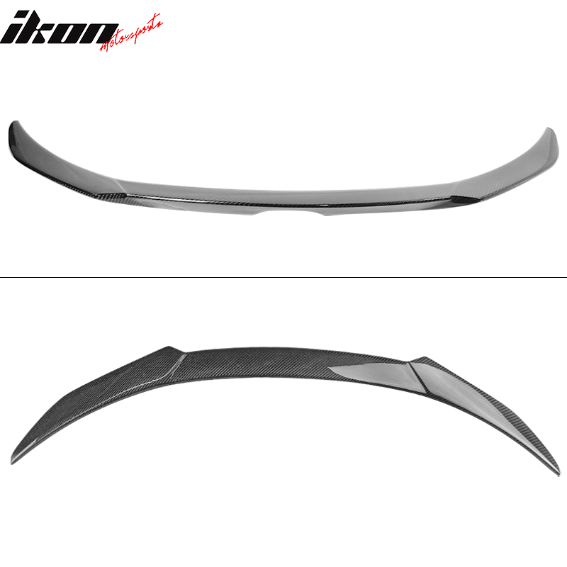 Fits 18-20 Ford Focus Hatchback V Style Rear Trunk Spoiler Wing Lip Carbon Fiber