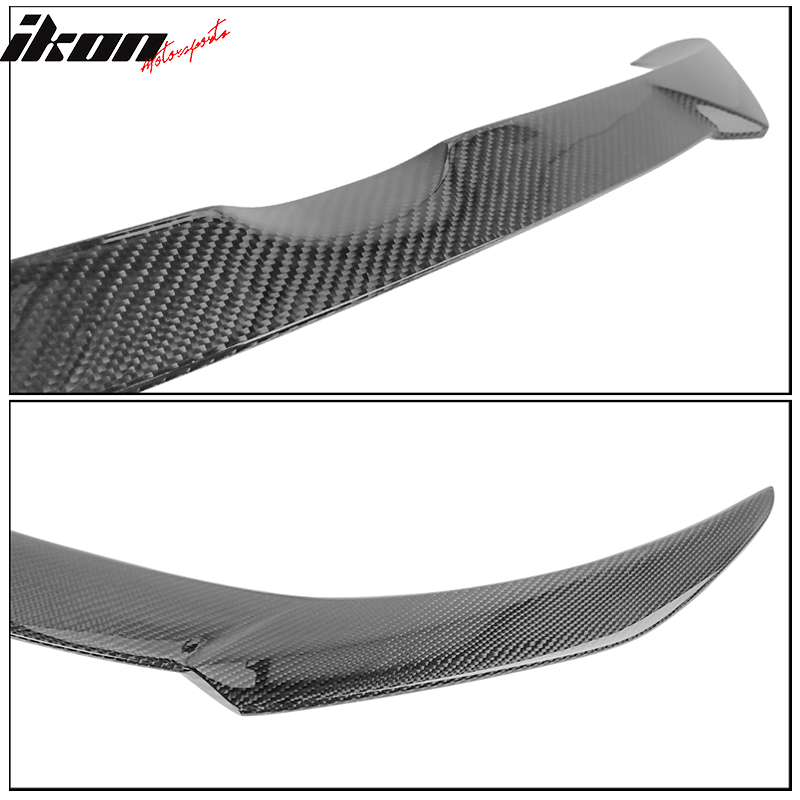 Fits 18-20 Ford Focus Hatchback V Style Rear Trunk Spoiler Wing Lip Carbon Fiber