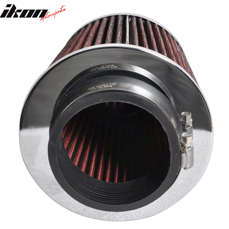 3.5 Inch Race Performance Cold Air Intake Cone Filter Red Benz SL SLK Series