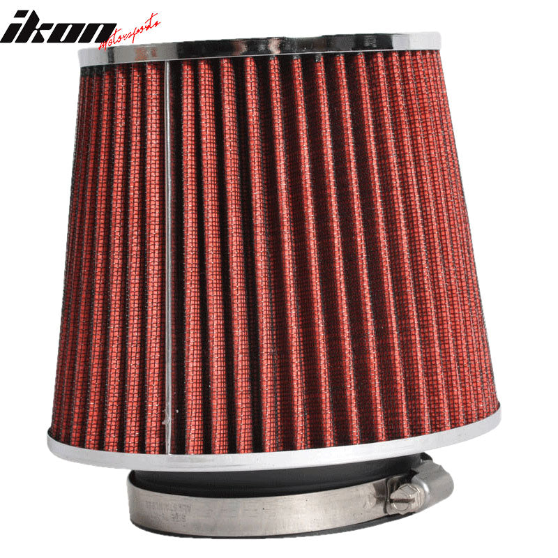 Fits 3.5in Race Cold Airintake Cone Filter Red 92-11 GS300 350