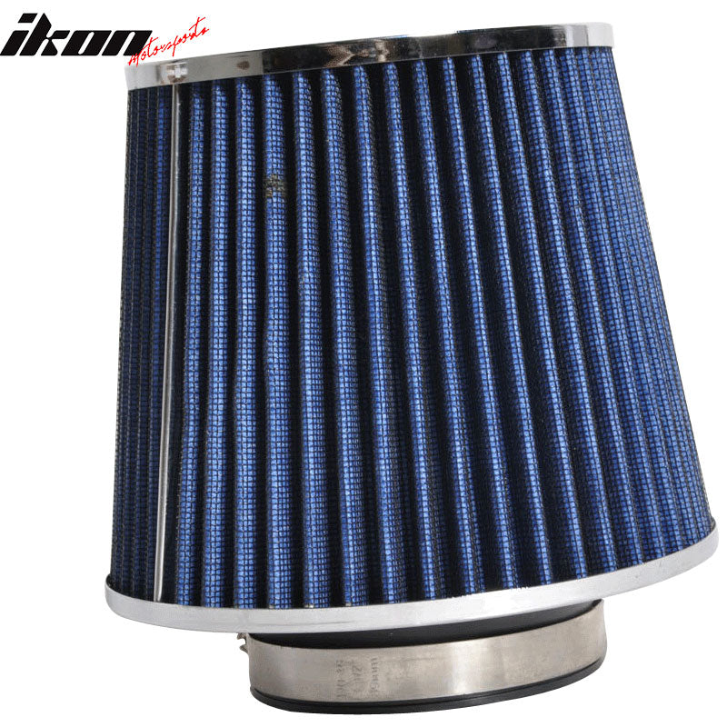 Compatible With 3 Inch Race Performance Cold Air Intake Cone Filter Blue 2002-2011 Lancer