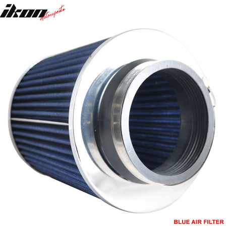 Fits 3.5 Inch Race Performance Cold Air Intake Filter KN Type Blue 88-01 Integra