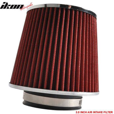 Fits 3.5 Inch Race Performance Cold Air Intake Filter KN Red 88-01 Acura Integra