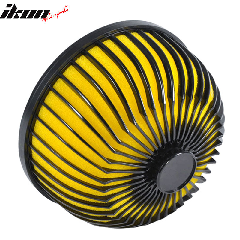 Clearance Sale Fit For Most Cars Yellow Cold Air Filter Intake W Black Trim