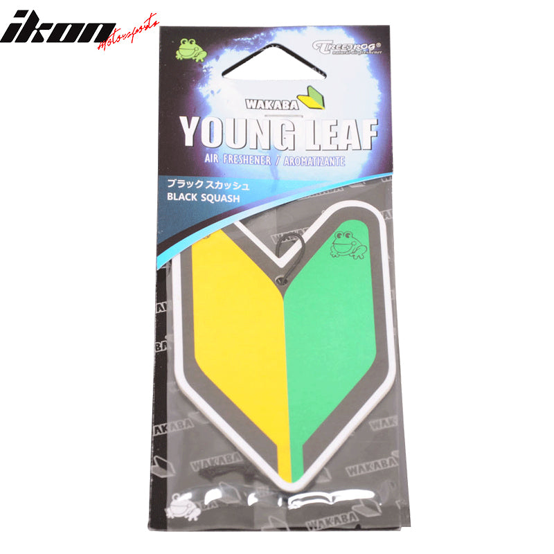 Treefrog Young Leaf Air Freshener Black Squash Scent Paper New 1 Piece