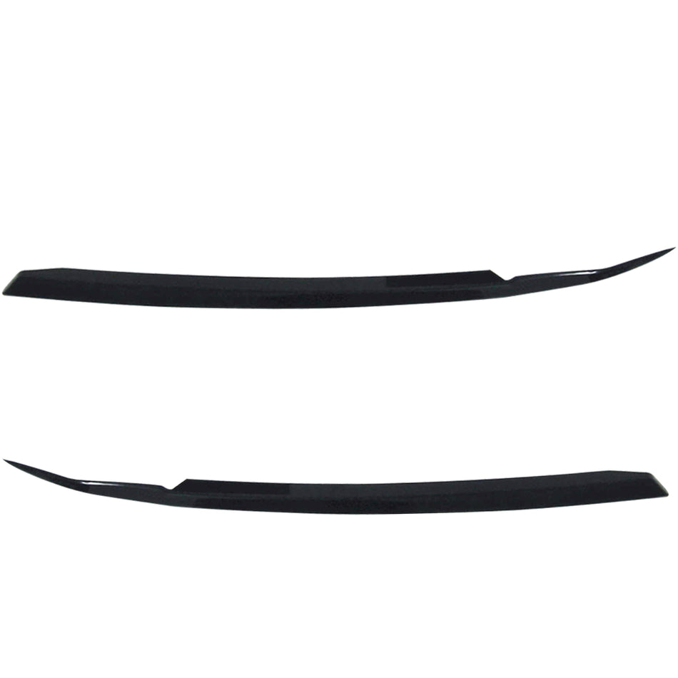 Eyebrows Compatible With 1997-1998 Nissan 240SX S14, Black Eyelids Paintable Surface By IKON MOTORSPORTS