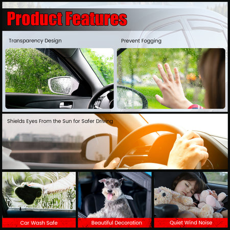 Fits 21-25 Toyota Sienna Acrylic Window Visors In Channel Rain Vent Deflectors