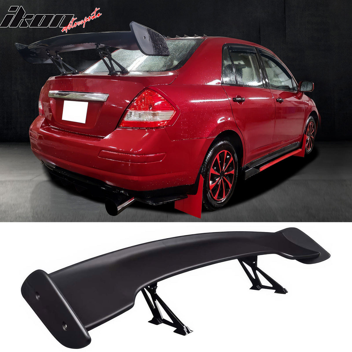 5 Inch Rear Spoiler Gloss Black Car Spoiler Universal 55 Inch Rear Trunk Spoiler | Gloss ...