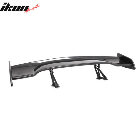 Universal Fit 57In JDM GT Style Rear Trunk Spoiler Wing Carbon Fiber Print ABS