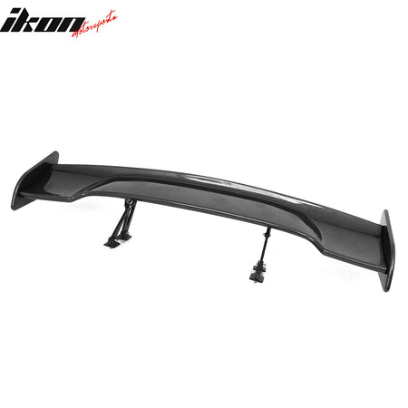 Universal Fit 57In JDM GT Style Rear Trunk Spoiler Wing Carbon Fiber Print ABS