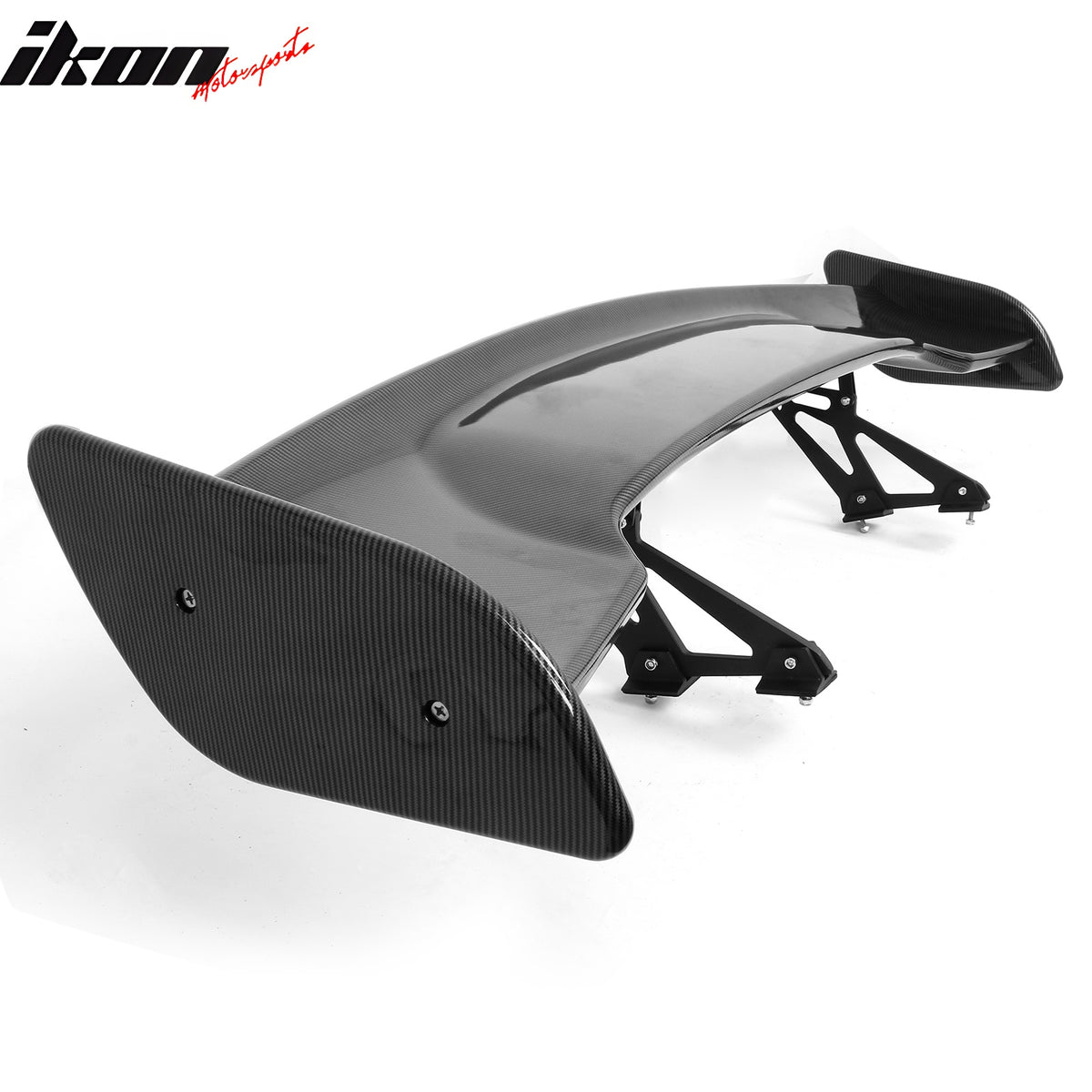 Universal Fit 57In JDM GT Style Rear Trunk Spoiler Wing Carbon Fiber Print ABS