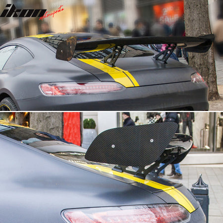 Fits 09-20 Nissan 370Z 57" JDM Racing GT Carbon Fiber Trunk Spoiler w/ Brackets