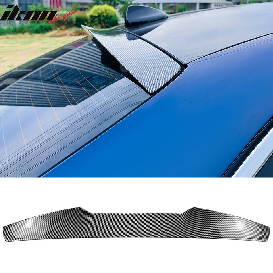 2017-2026 Alfa Romeo Giulia V Style Rear Roof Spoiler Carbon Fiber Print ABS