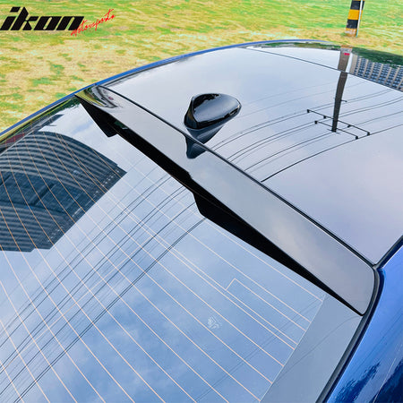 Fits 17-26 Alfa Romeo Giulia V Style Gloss Black Rear Roof Spoiler Wing Lip ABS