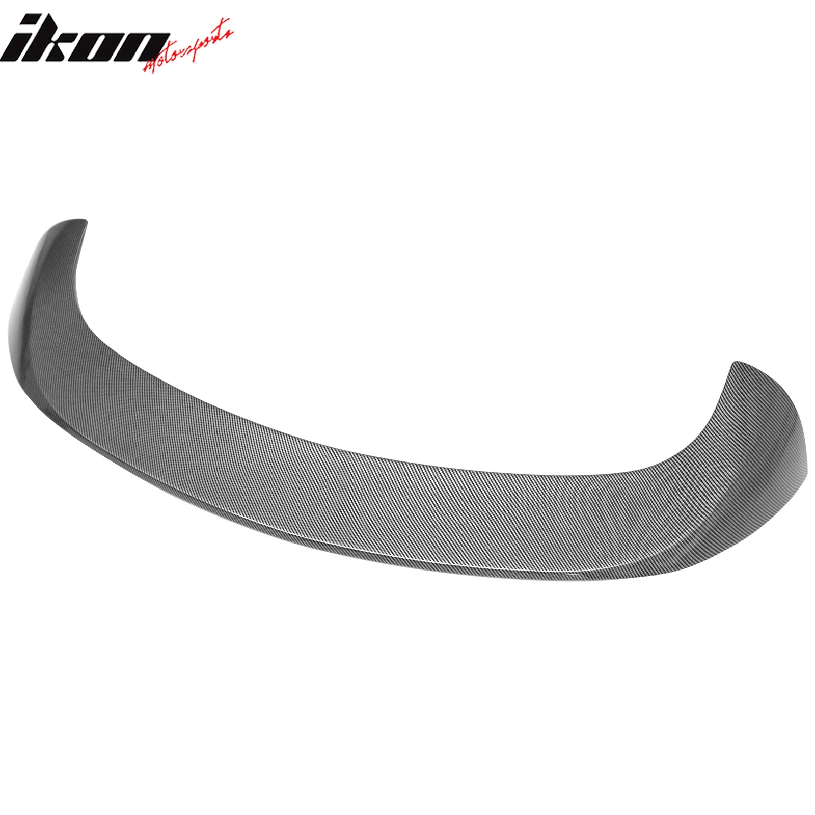 Fits 17-26 Alfa Romeo Stelvio IKON Style Rear Roof Spoiler Carbon Fiber Look ABS