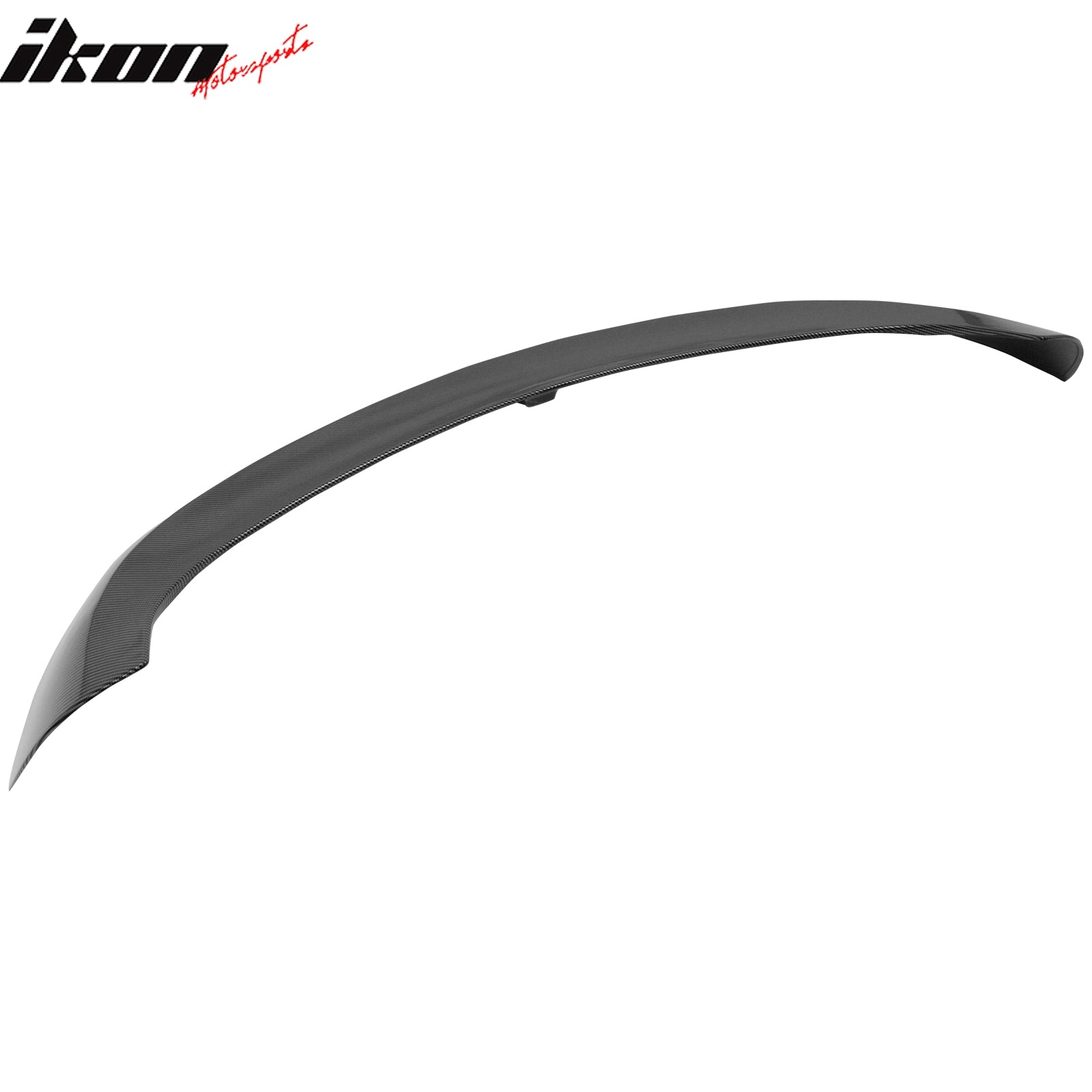 Fits 17-26 Alfa Romeo Stelvio IKON Style Rear Roof Spoiler Carbon Fiber Look ABS