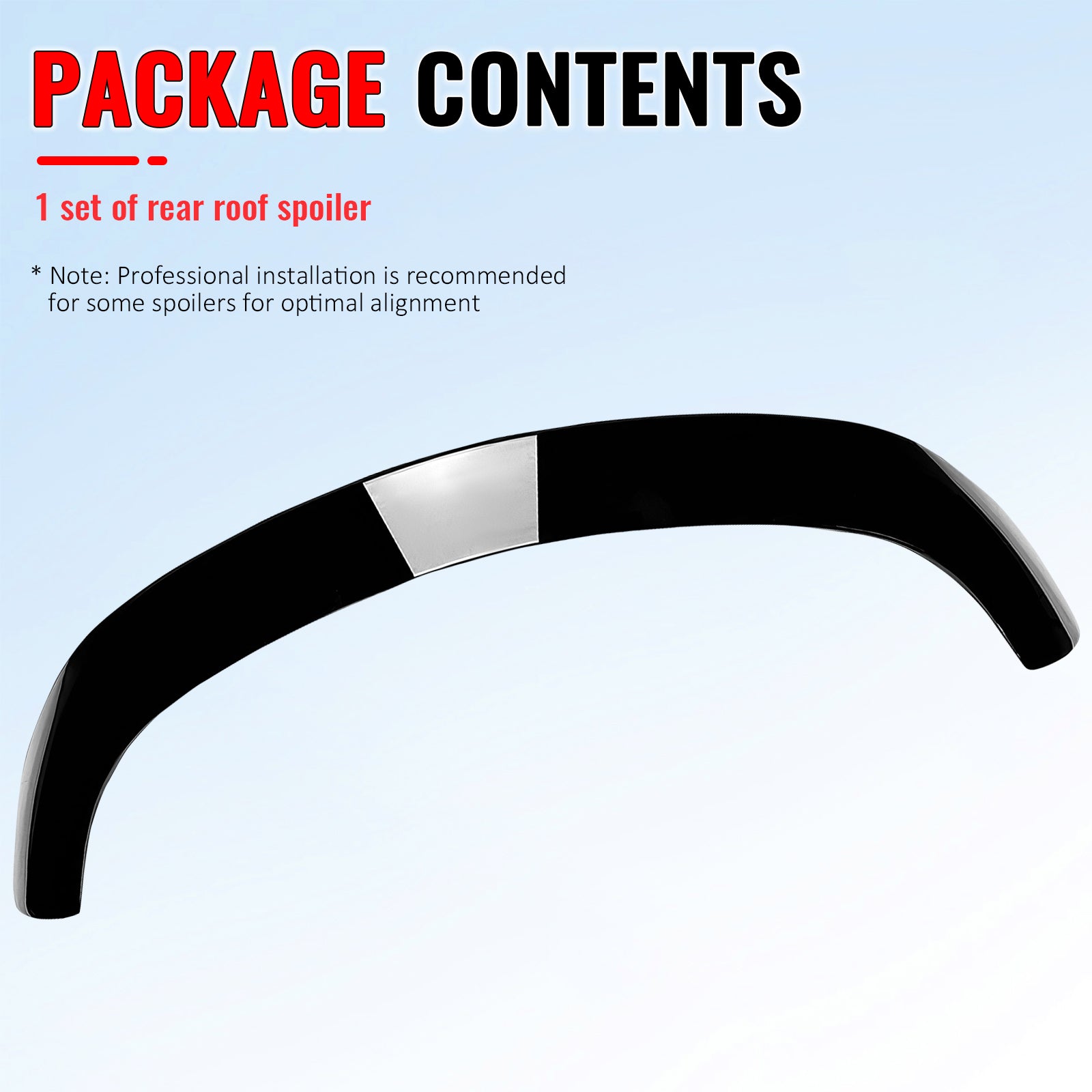 Fits 17-26 Alfa Romeo Stelvio Gloss Black IKON Style Rear Roof Spoiler Wing ABS