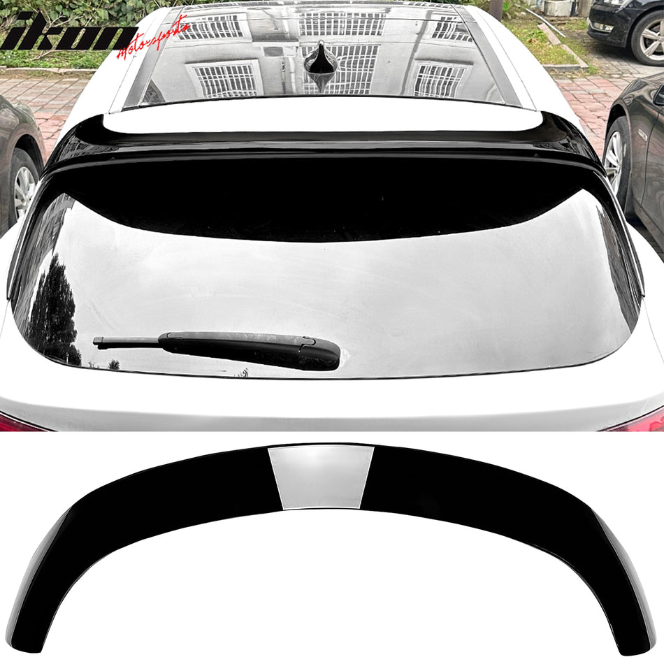 2017-2026 Alfa Romeo Stelvio Gloss Black IKON Style Rear Roof Spoiler Wing Lip ABS
