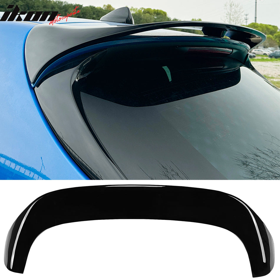 2023-2026 Alfa Romeo Tonale V Style Rear Roof Spoiler Deflector Gloss Black ABS