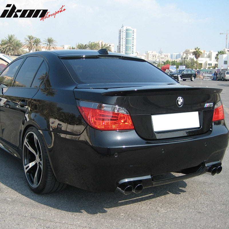 IKON MOTORSPORTS, Roof Spoiler Compatible With 2004-2010 BMW 5