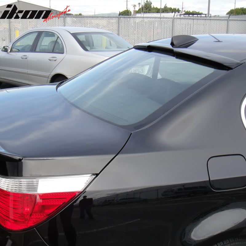 2004-2010 BMW E60 5 Series A Style Matte Black Roof Window Spoiler ABS