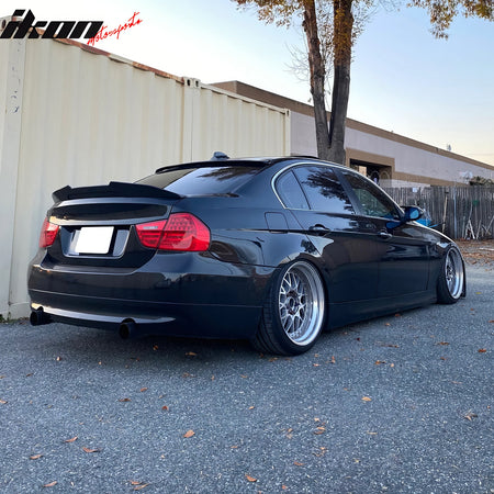 Fits 06-11 BMW E90 3-Series& 08-11 M3 Sedan AC Style Rear Roof Spoiler ABS