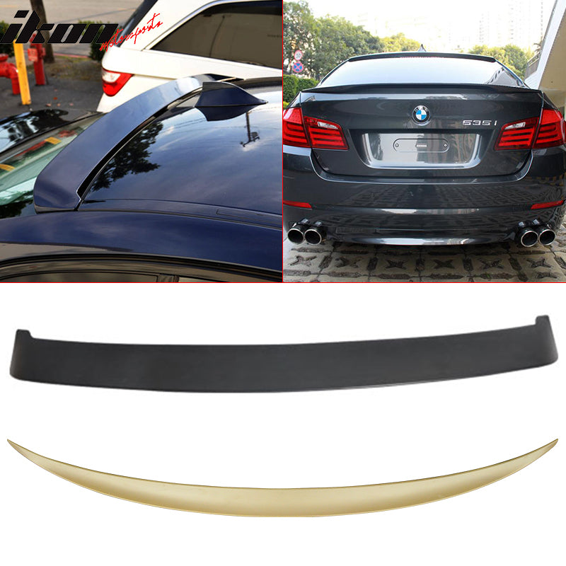 Fits BMW F10 5-Series 11-16 Roof + Trunk Spoiler ABS Combo