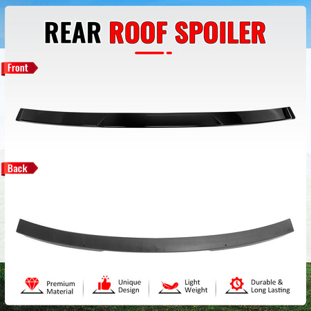 Fits 12-18 BMW 3-Series F30 M3 M4 Style Gloss Black Rear Roof Spoiler Wing ABS
