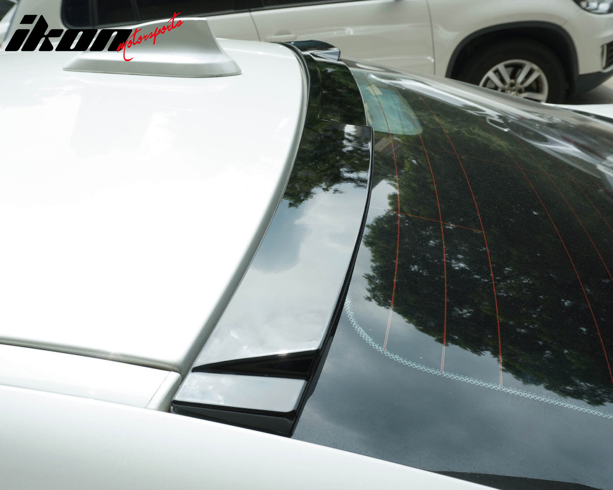 Fits 12-18 BMW 3-Series F30 M3 M4 Style Gloss Black Rear Roof Spoiler Wing ABS